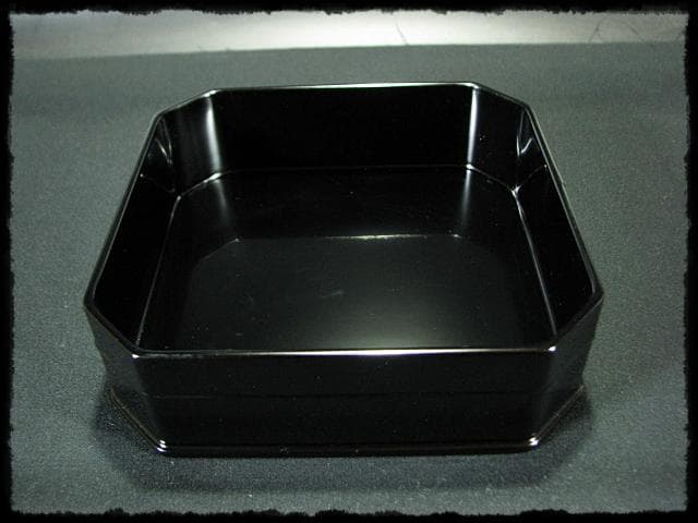 北村 葵春 真塗 縁高 黒真塗 菓子器 五段重箱 懐石 茶道具 共箱 f242