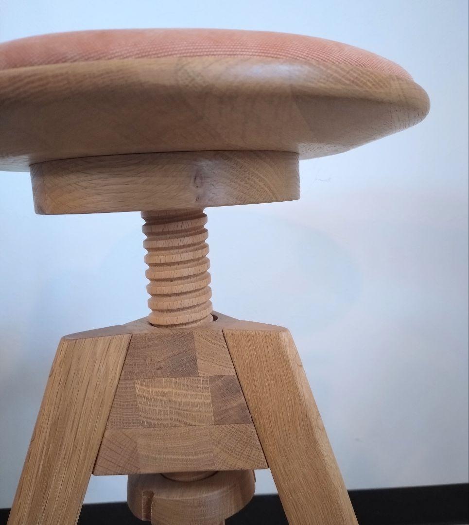 広松木工 LUME スツール スピンスツール オーク材