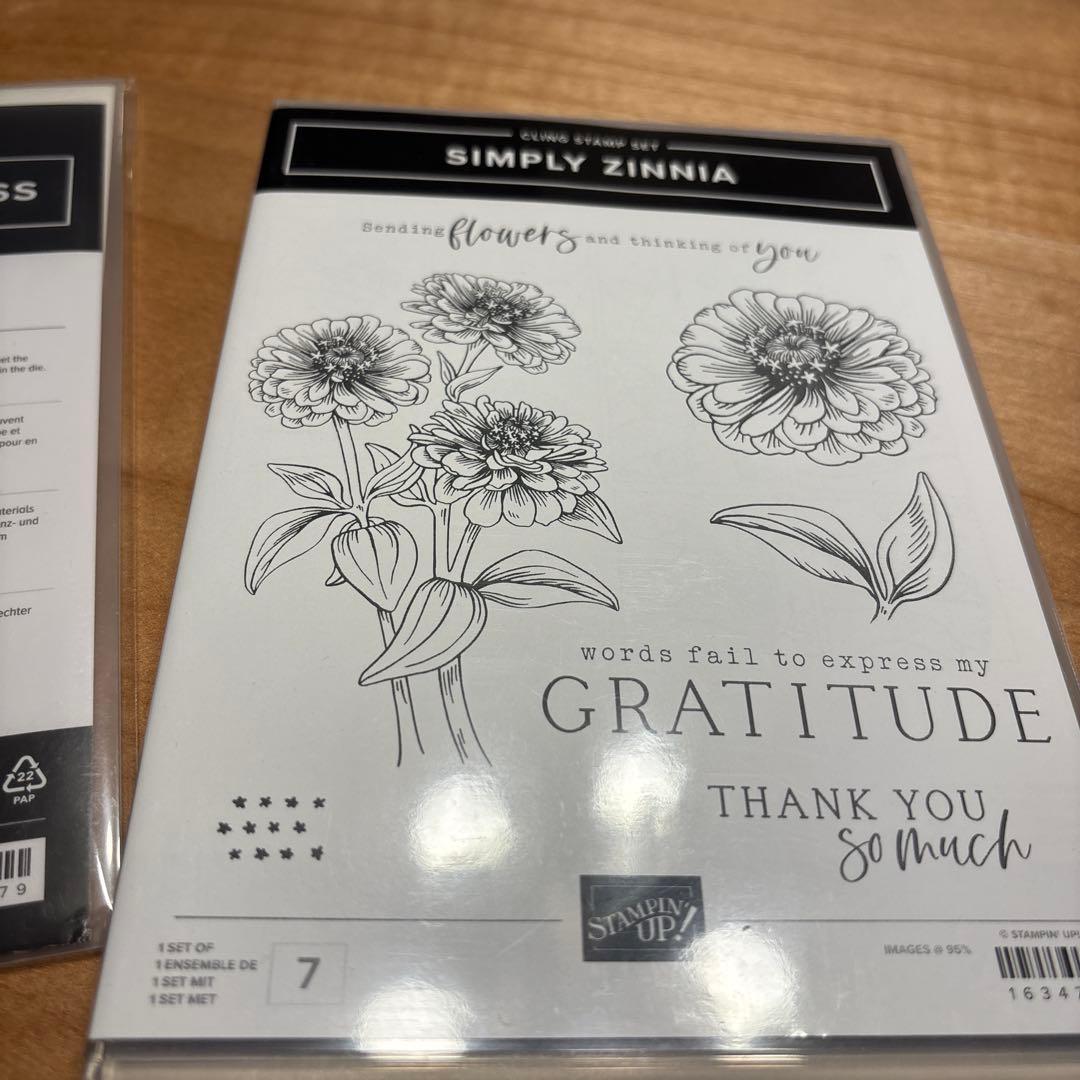未使用⭐︎一点限りSimply Zinnia スタンプダイセット　スタンピンアップ