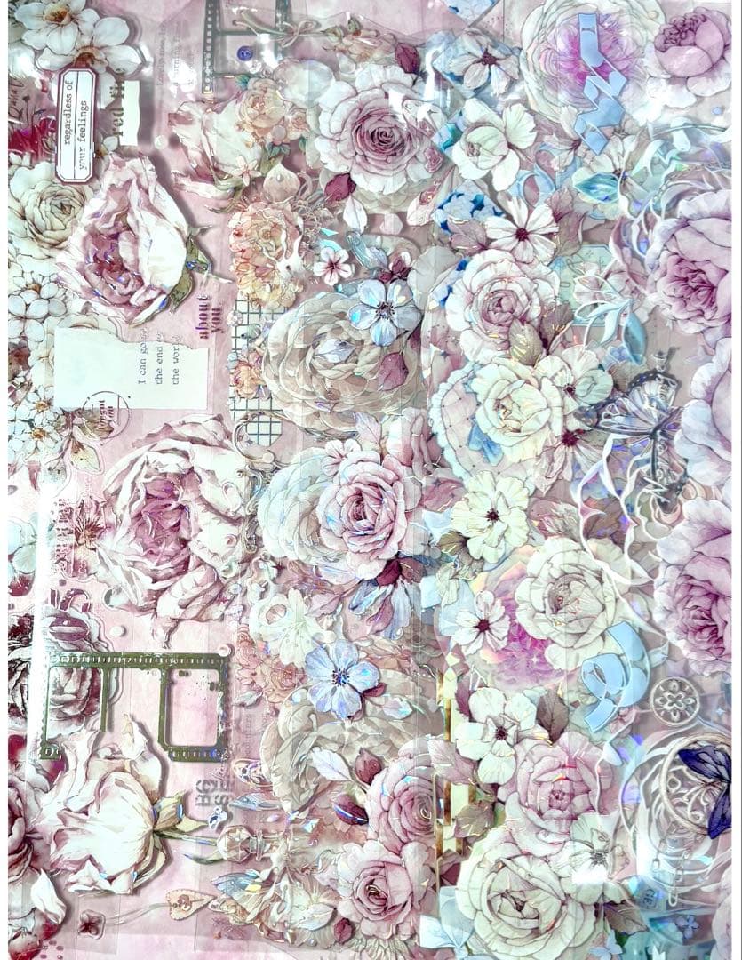 セール‼️70枚セット 大量❗️海外PETマステ切り売りセット お花 70-LL-ク