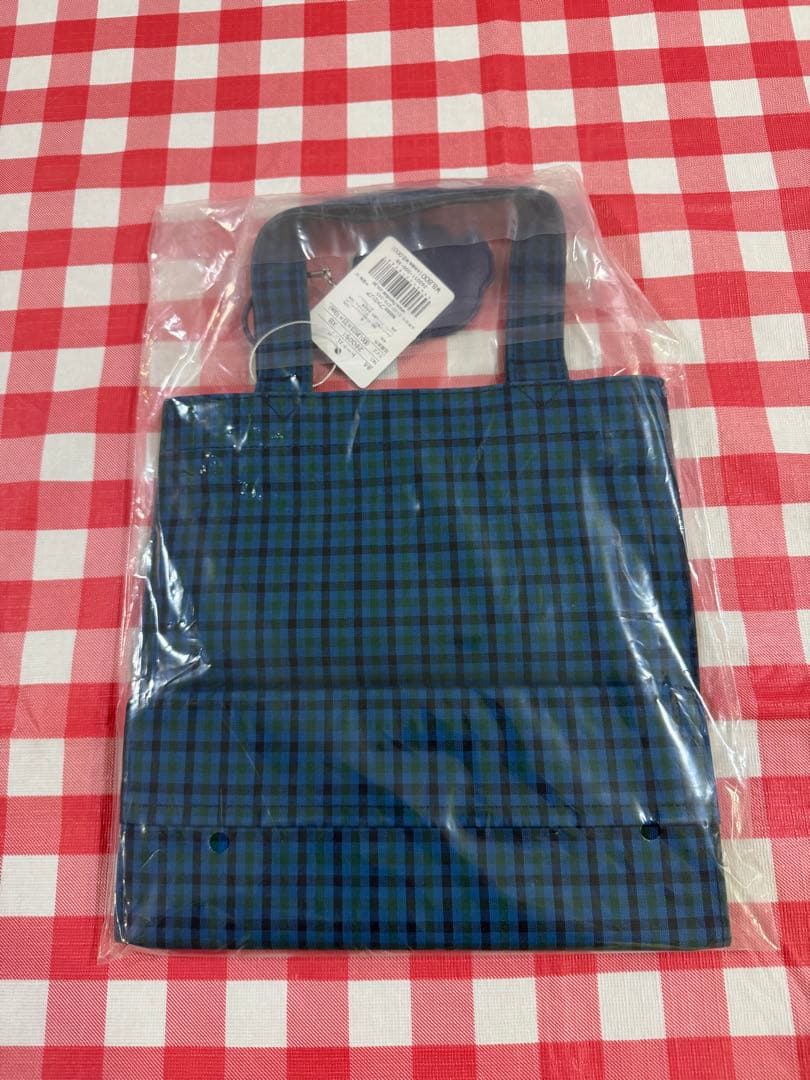 *。°★新品未使用★ファミリア★トートバッグ 小 ★青系ファミリアチェック