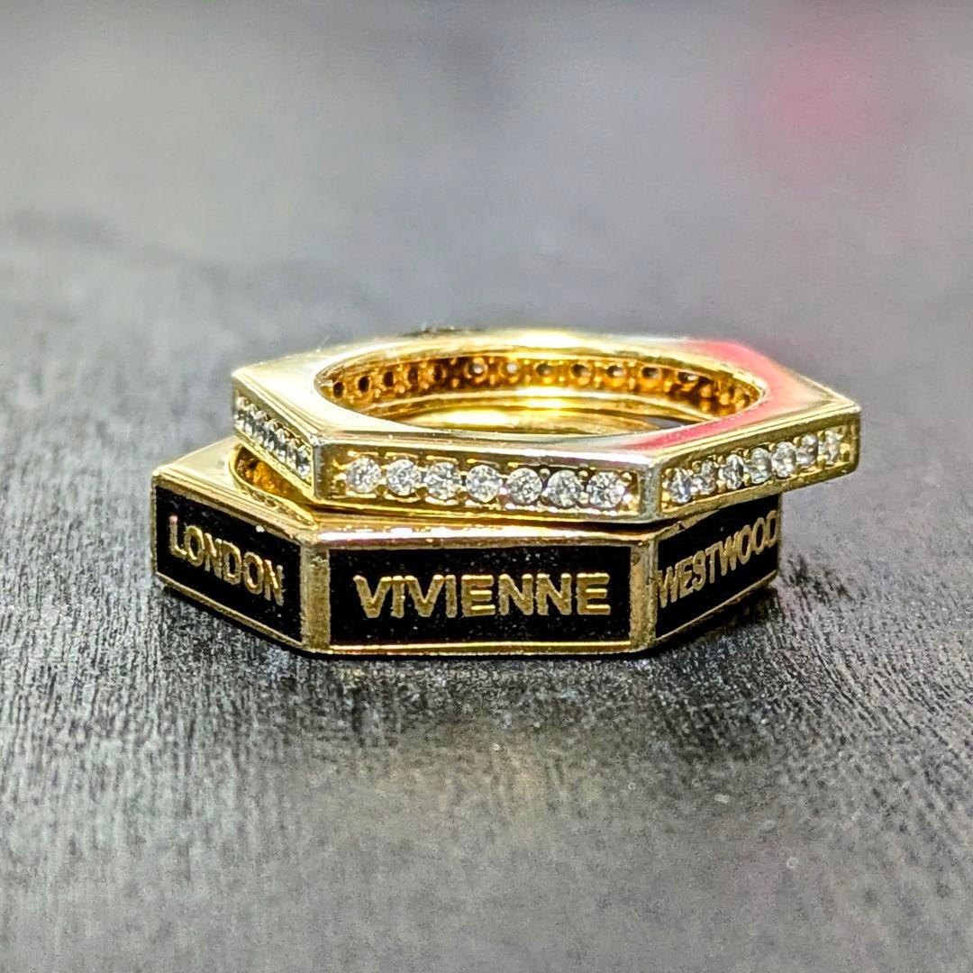 vivienne westwood Alix ring ロゴリング 2点set