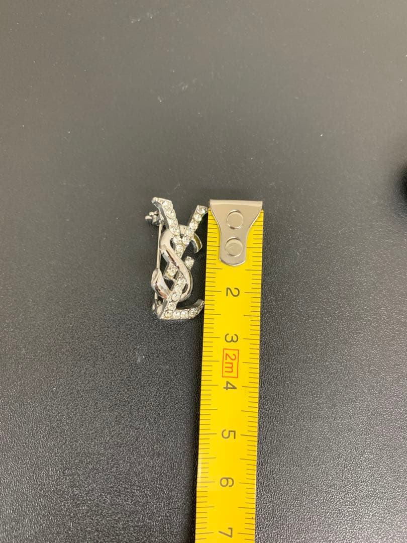 YSL イブサンローラン ブローチ シルバー