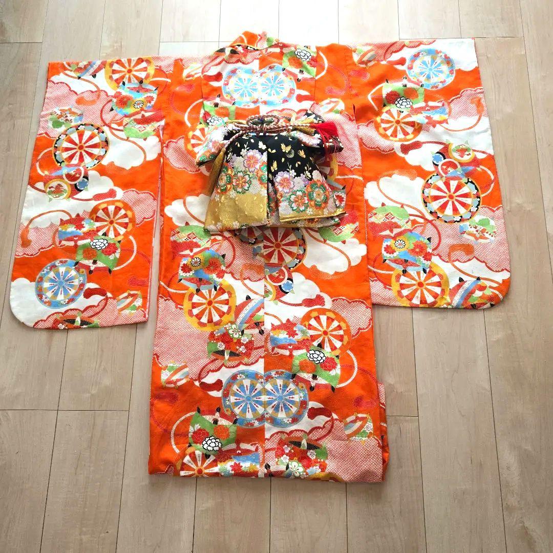 七五三　着物　7歳 七歳　アンティーク　古典　女の子