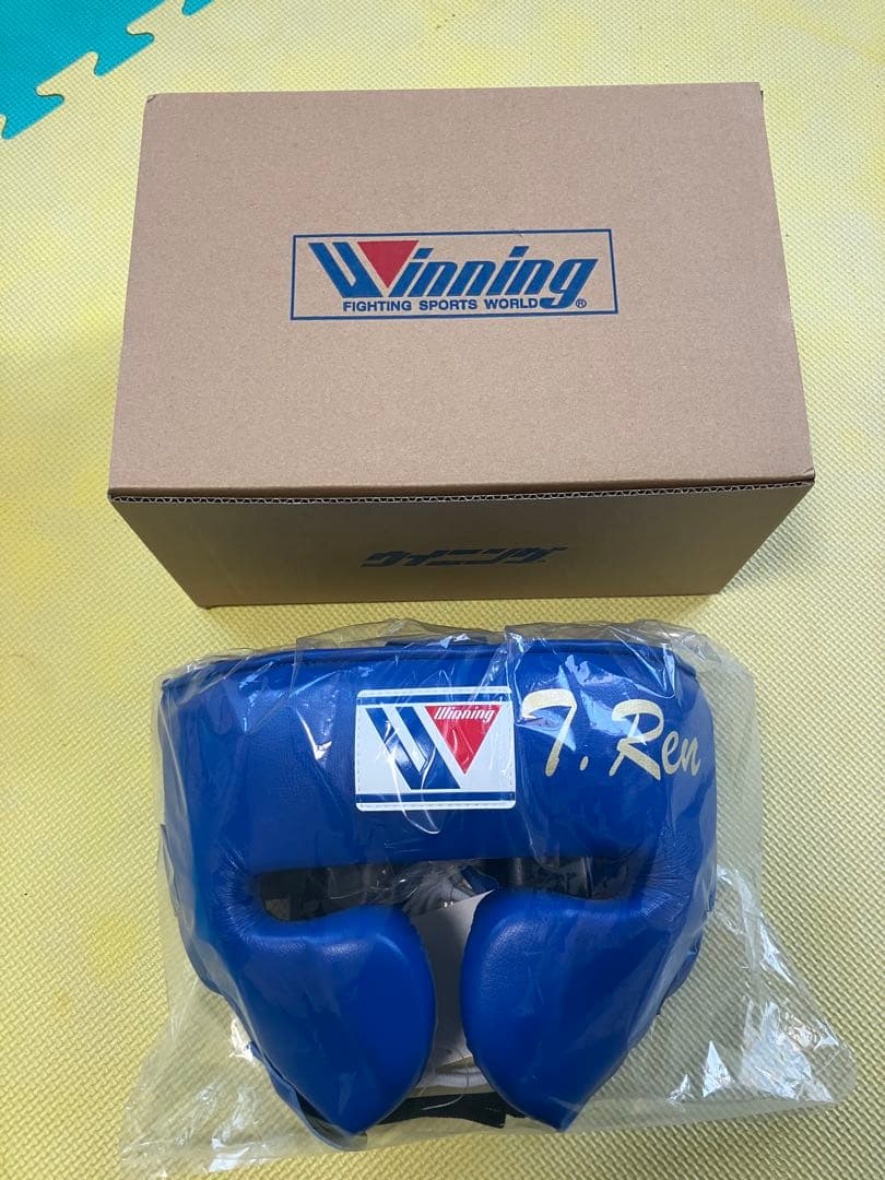Winning ヘッドギア 青 新品未使用品　Ｌサイズ