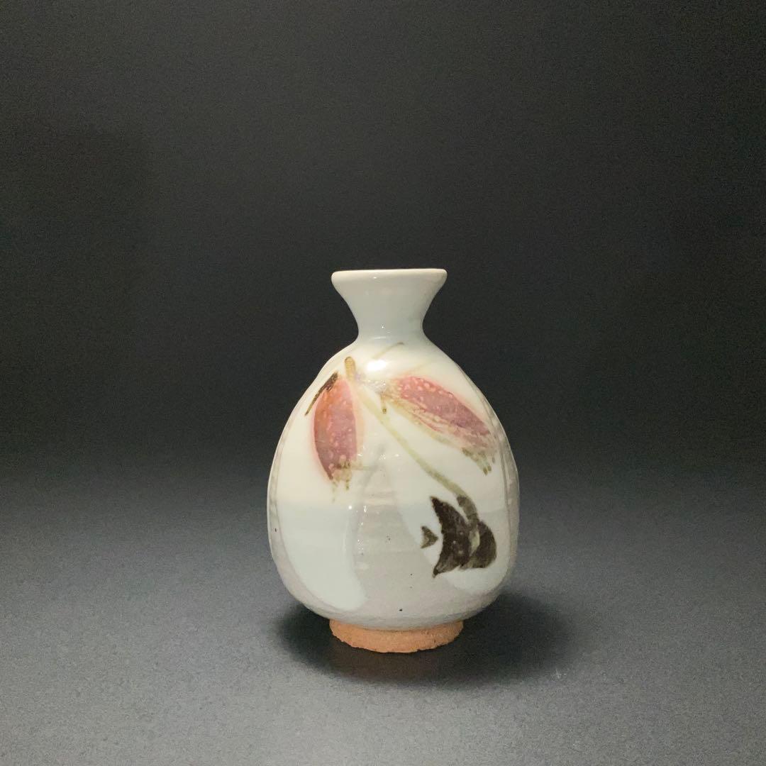 人間国宝・田村耕一　徳利　ほたるぶくろ　共箱　R1313ダT