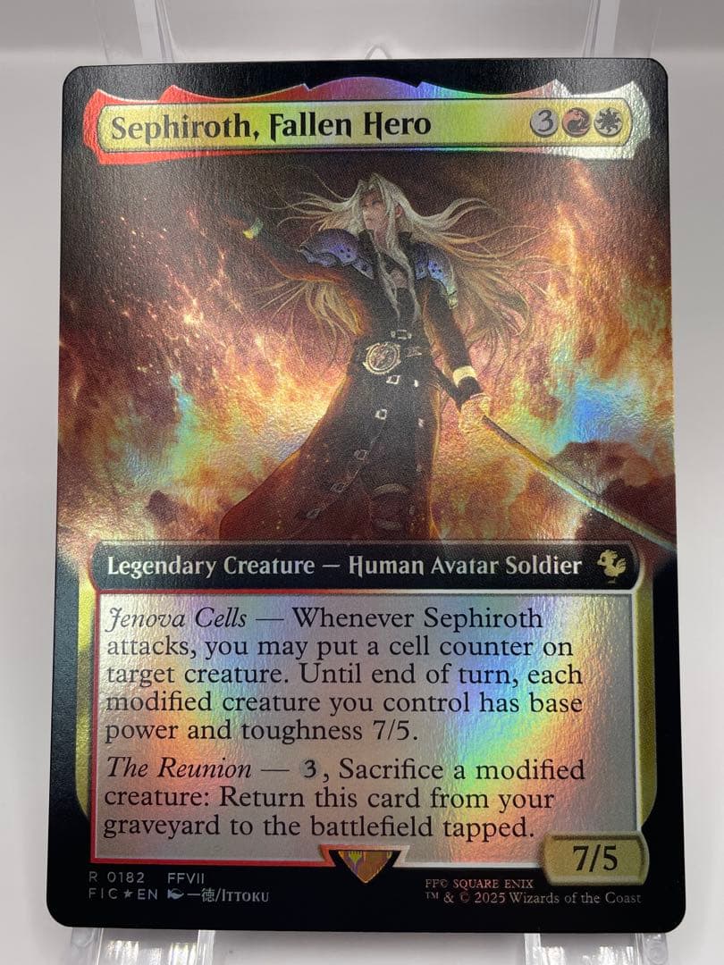 mtg 堕ちた英雄、セフィロス 英語 拡張FOIL FF