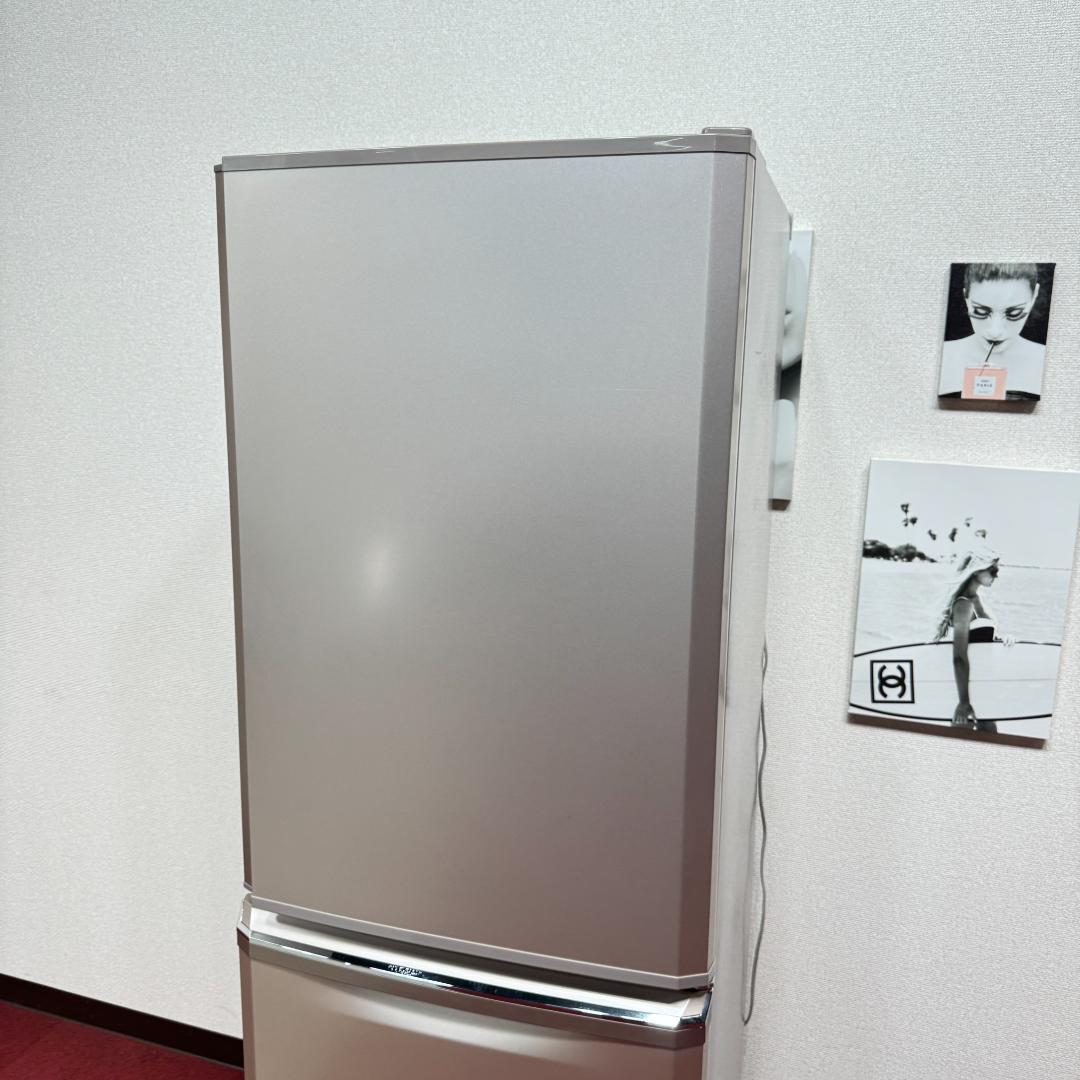 東京23区送料無料　美品三菱2014年製　3ドア370L　洗浄/除菌済み