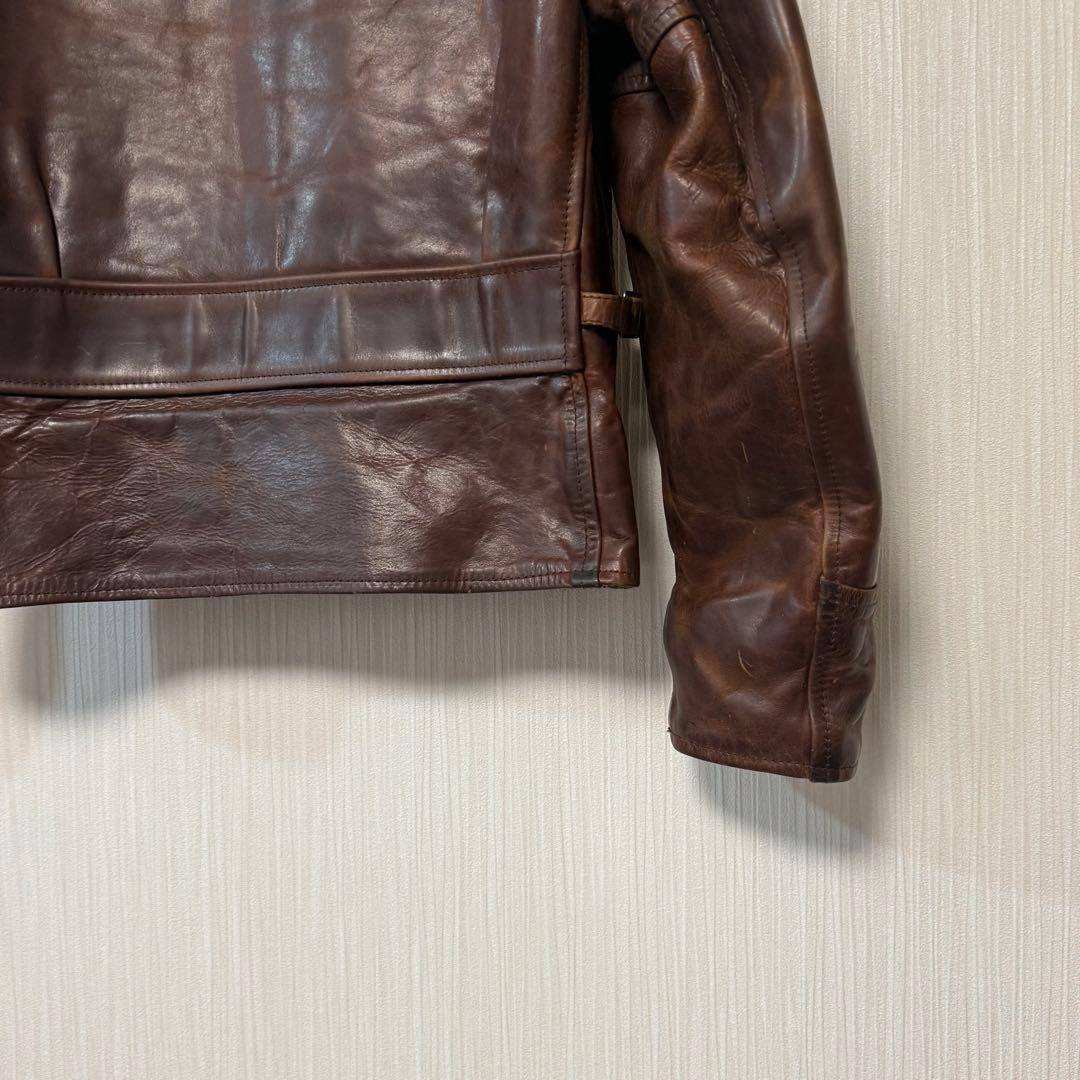 5th飛行機タグ エアロレザーハイウェイマン 馬革 ホースハイド