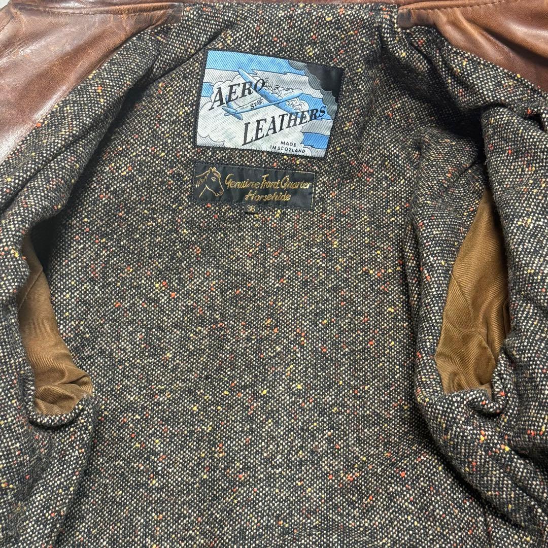 5th飛行機タグ エアロレザーハイウェイマン 馬革 ホースハイド