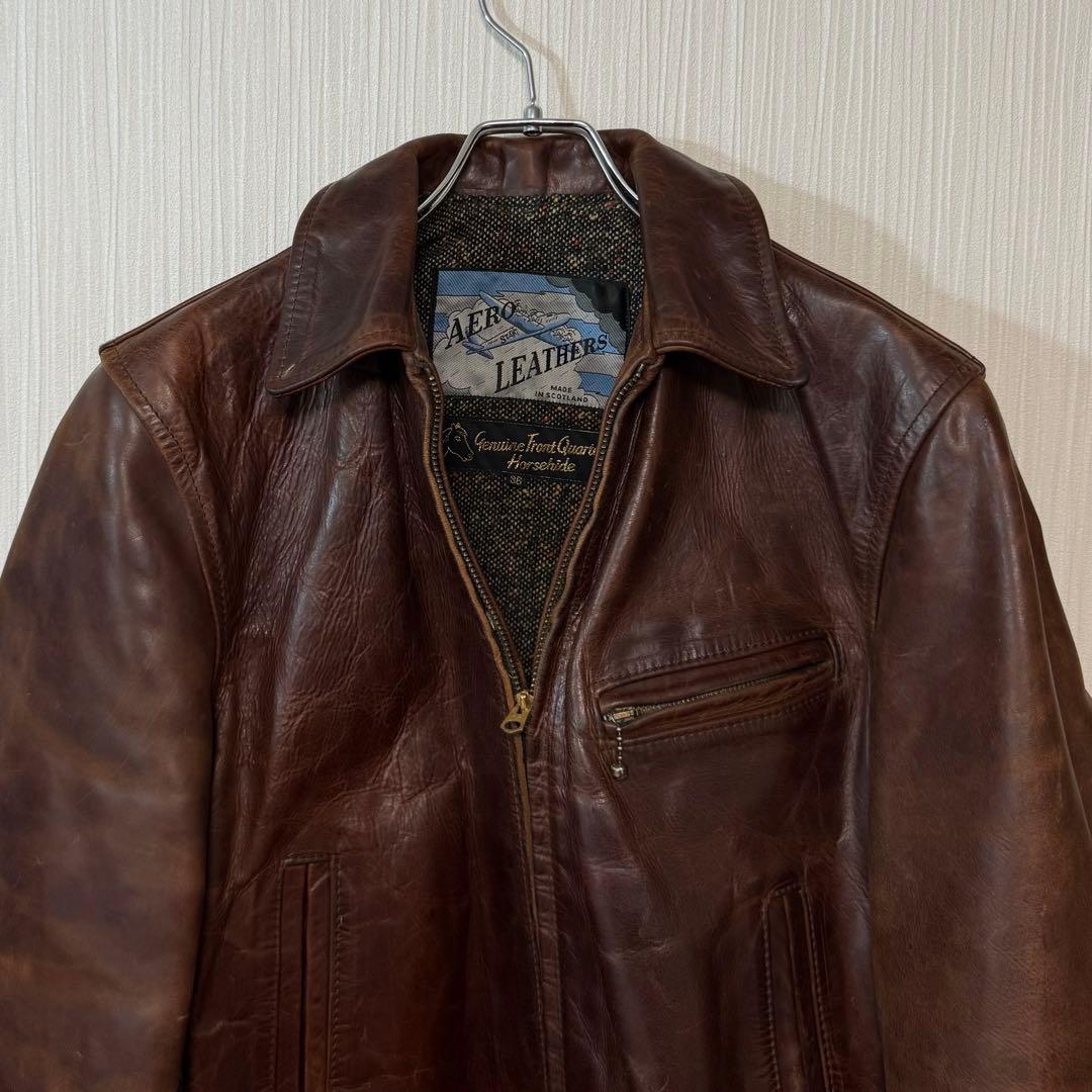 5th飛行機タグ エアロレザーハイウェイマン 馬革 ホースハイド