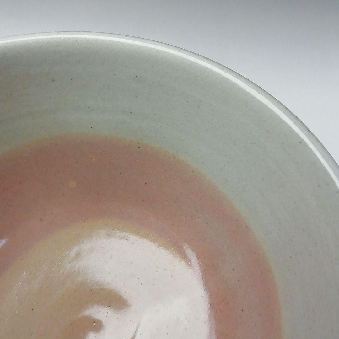 Ｔ２６３　茶碗　『松葉の絵』『花蝶窯　手塚充(石雲)』　共箱　抹茶碗　茶道具