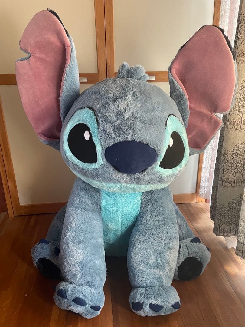 大きなスティッチのぬいぐるみ 約80cm コストコ限定品 ブランケット付き