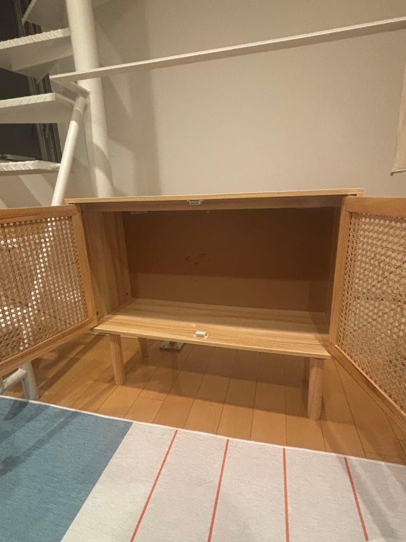 ナチュラル　ラタン　サイドボード　韓国風　インテリア