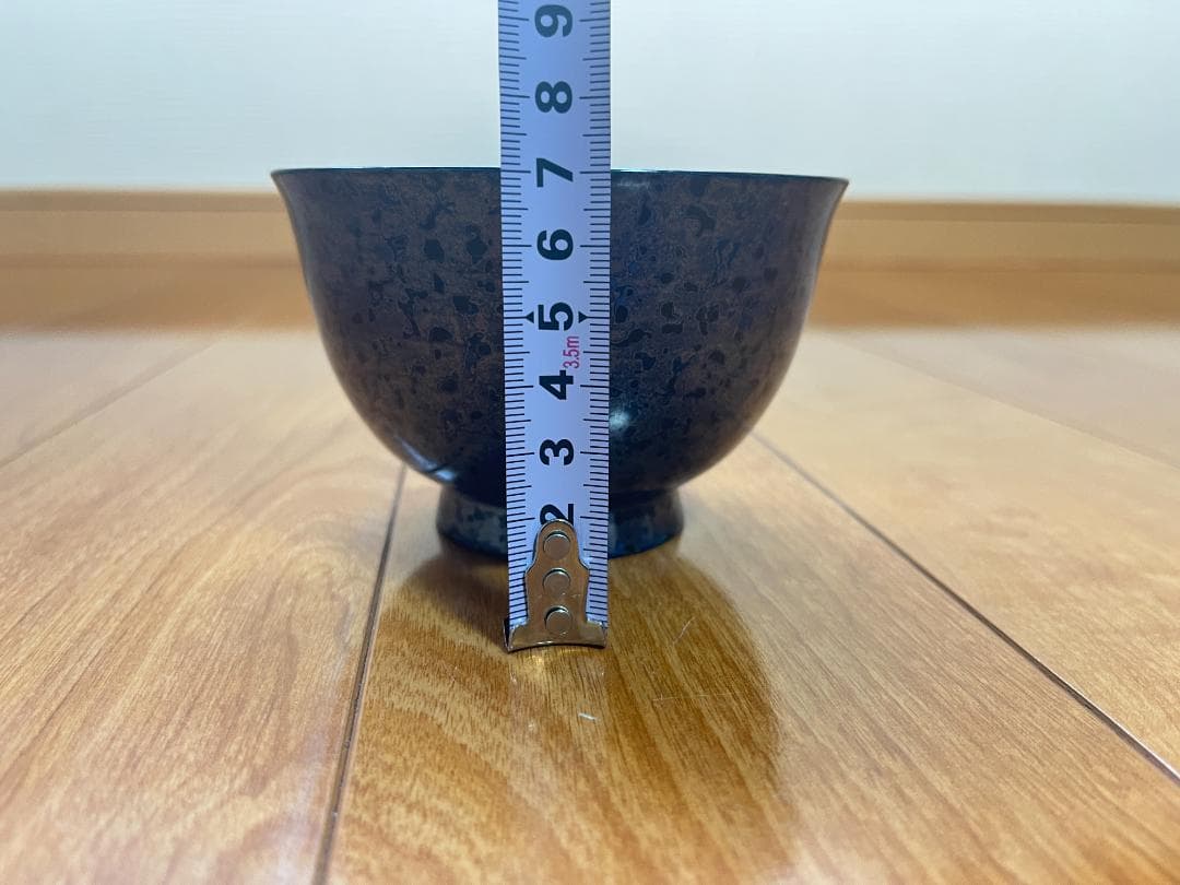 【希少・新品未使用】津軽塗 お椀 箱付き ロイヤルブルー 変わり塗り