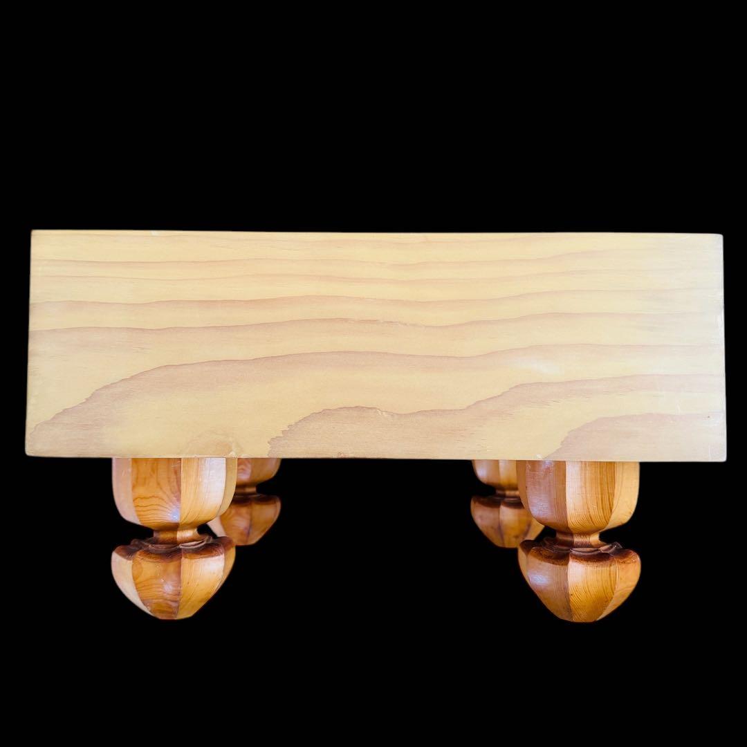 【 新榧 】 囲碁 碁盤　脚付き へそ有り 柾目　5寸