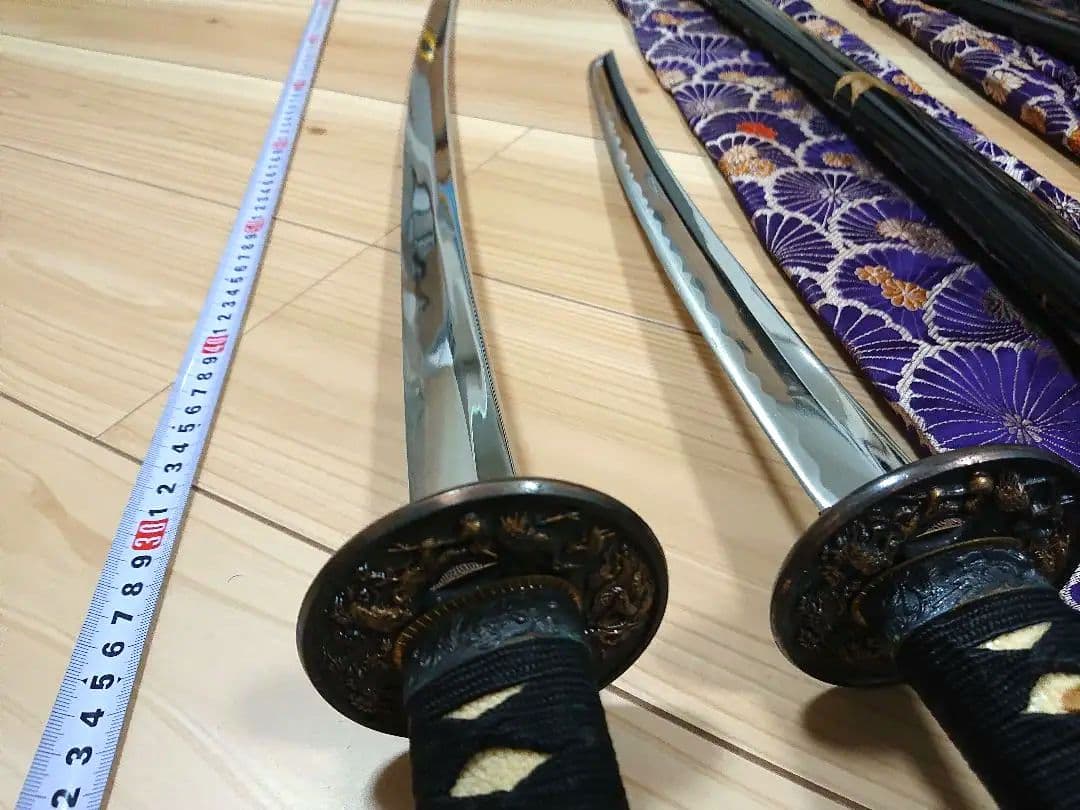 模造刀 大刀、小刀 の2本 袋付き