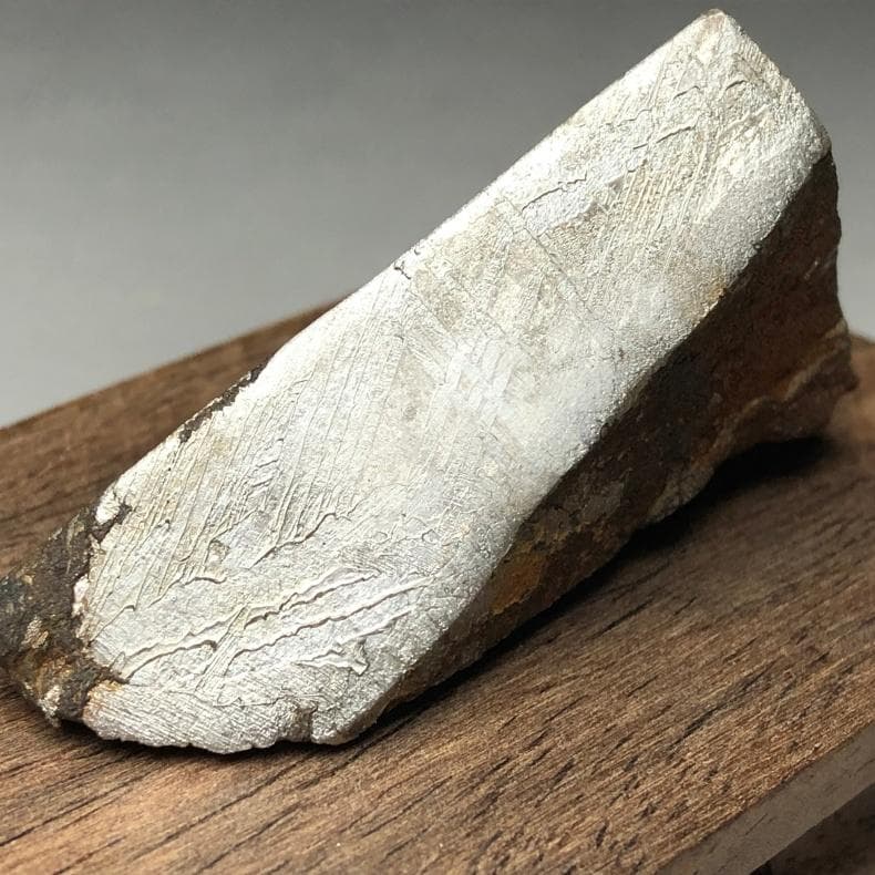 隕石 鉄隕石　アルタイ隕石　原皮付き　ナチュラル　原石　重さ約93ｇ　台付き