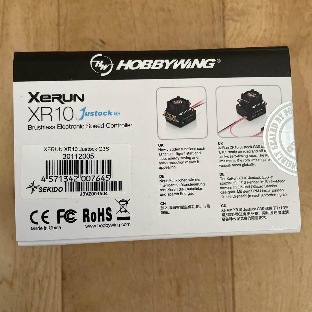 【新品】HOBBYWING Xerun XR10 Justock G3S 60A