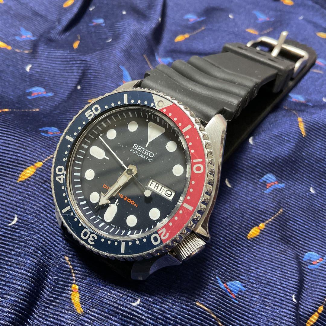 SEIKO 腕時計 SKX009 ダイバー200m 自動巻き