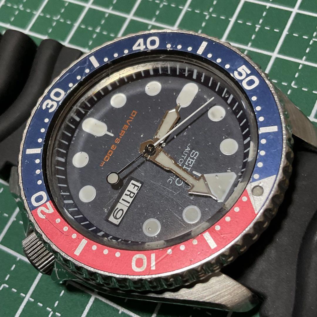 SEIKO 腕時計 SKX009 ダイバー200m 自動巻き