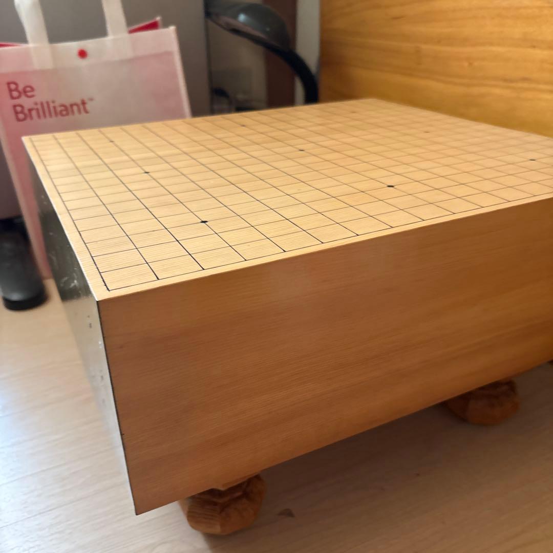 囲碁セット 木製盤 黒白石付き