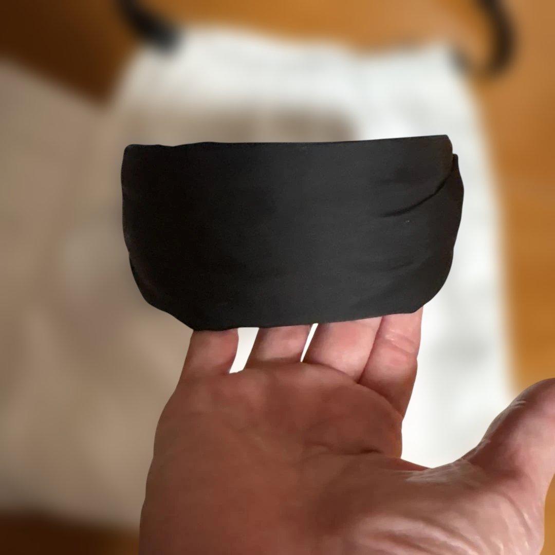 コンプレックスビズ　Flexfit 特許出願済　オーガンジー　カチューシャ　黒