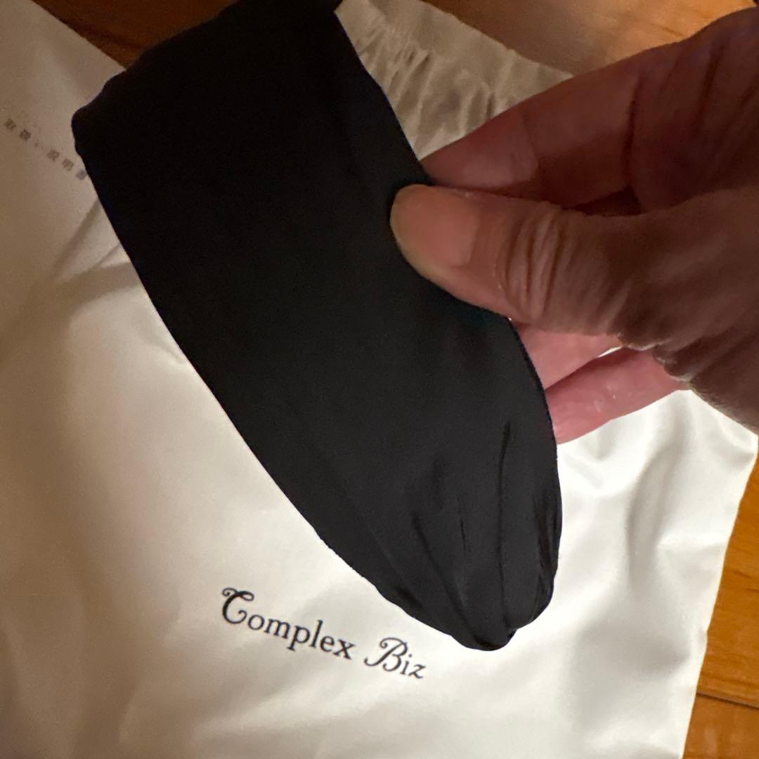 コンプレックスビズ　Flexfit 特許出願済　オーガンジー　カチューシャ　黒