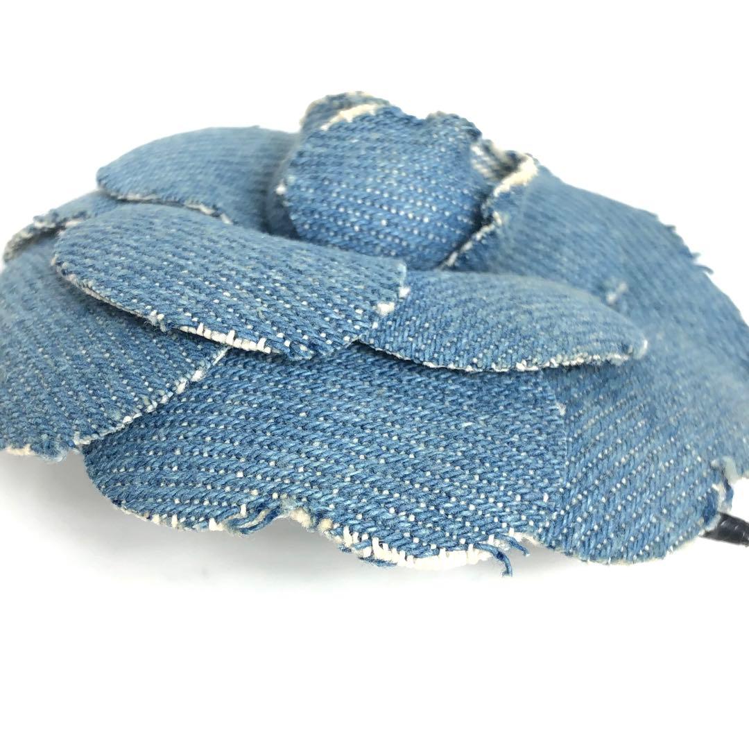 CHANEL シャネル カメリア ブローチ コサージュ デニム コメあり