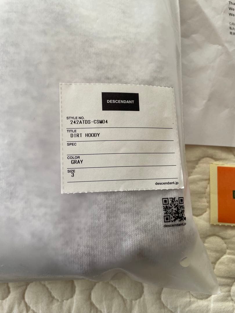 トップス DESCENDANT DIRT HOODY 242atds-csm04