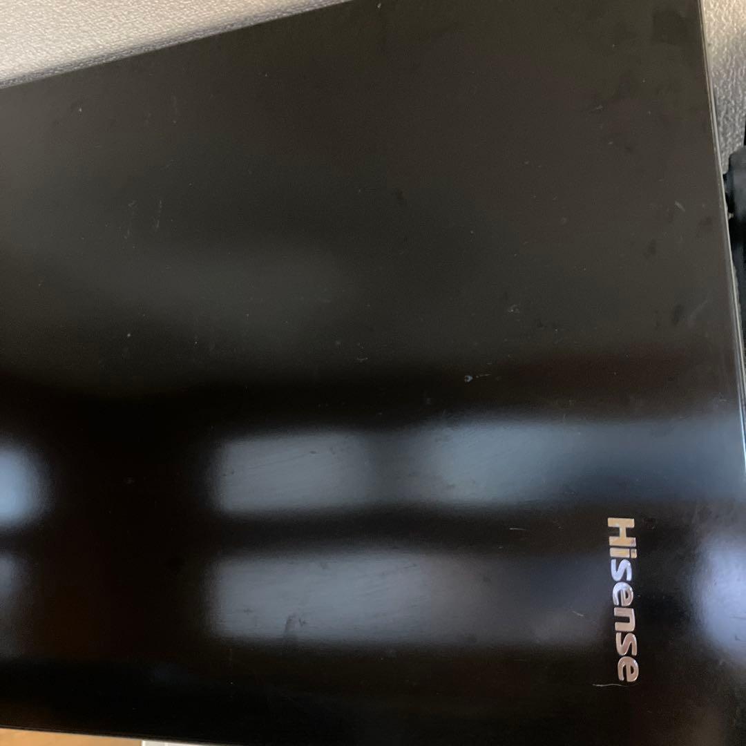 Hisense ブラック冷蔵庫 ガラス棚付き