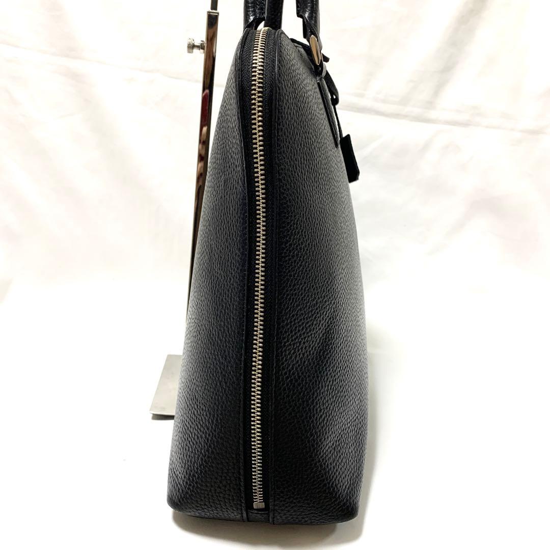 【近年モデル　A4収納可能】ユナイテッドアローズ　レザーラウンドブリーフケース