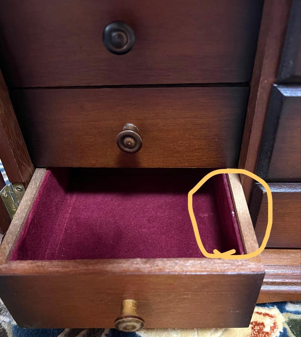 木製 アクセサリー収納 アンティーク調 ジュエリーボックス 小物入れ