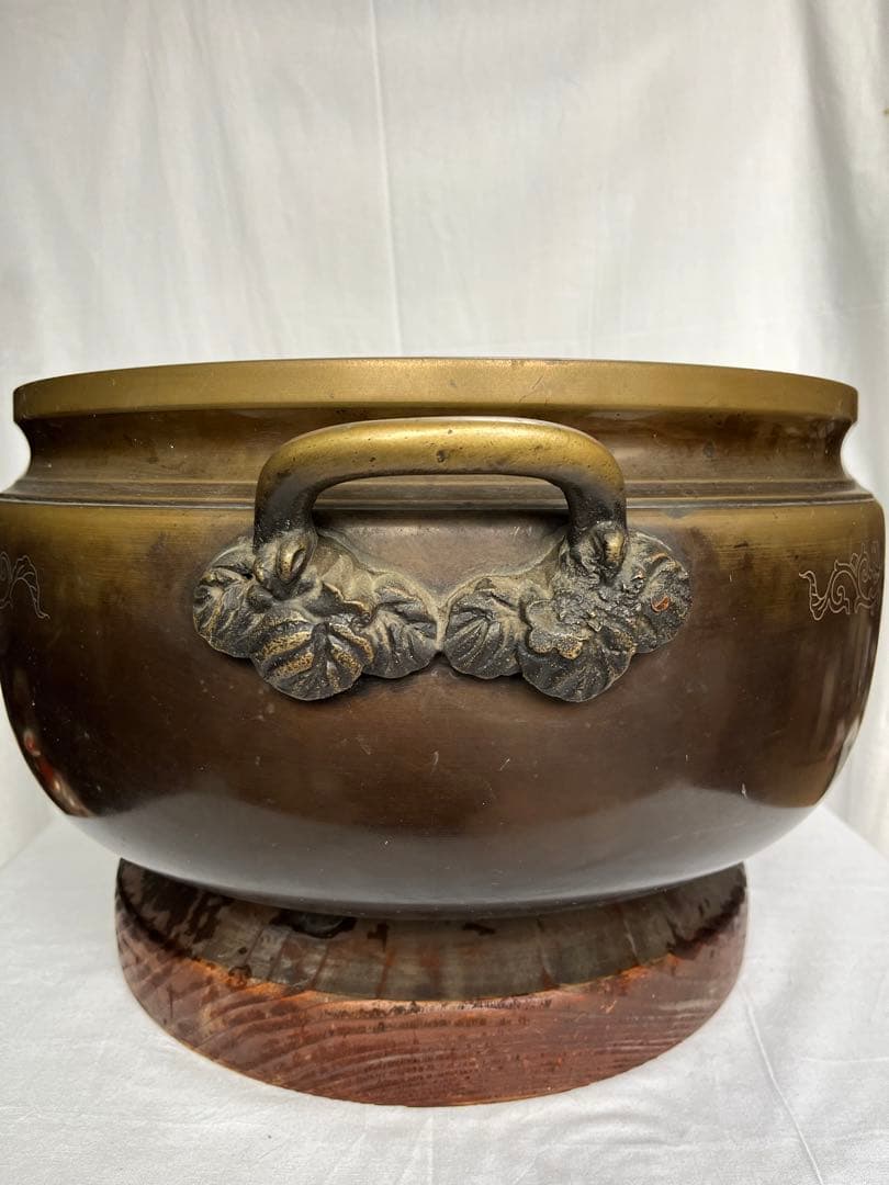 火鉢　真鍮製　レトロ