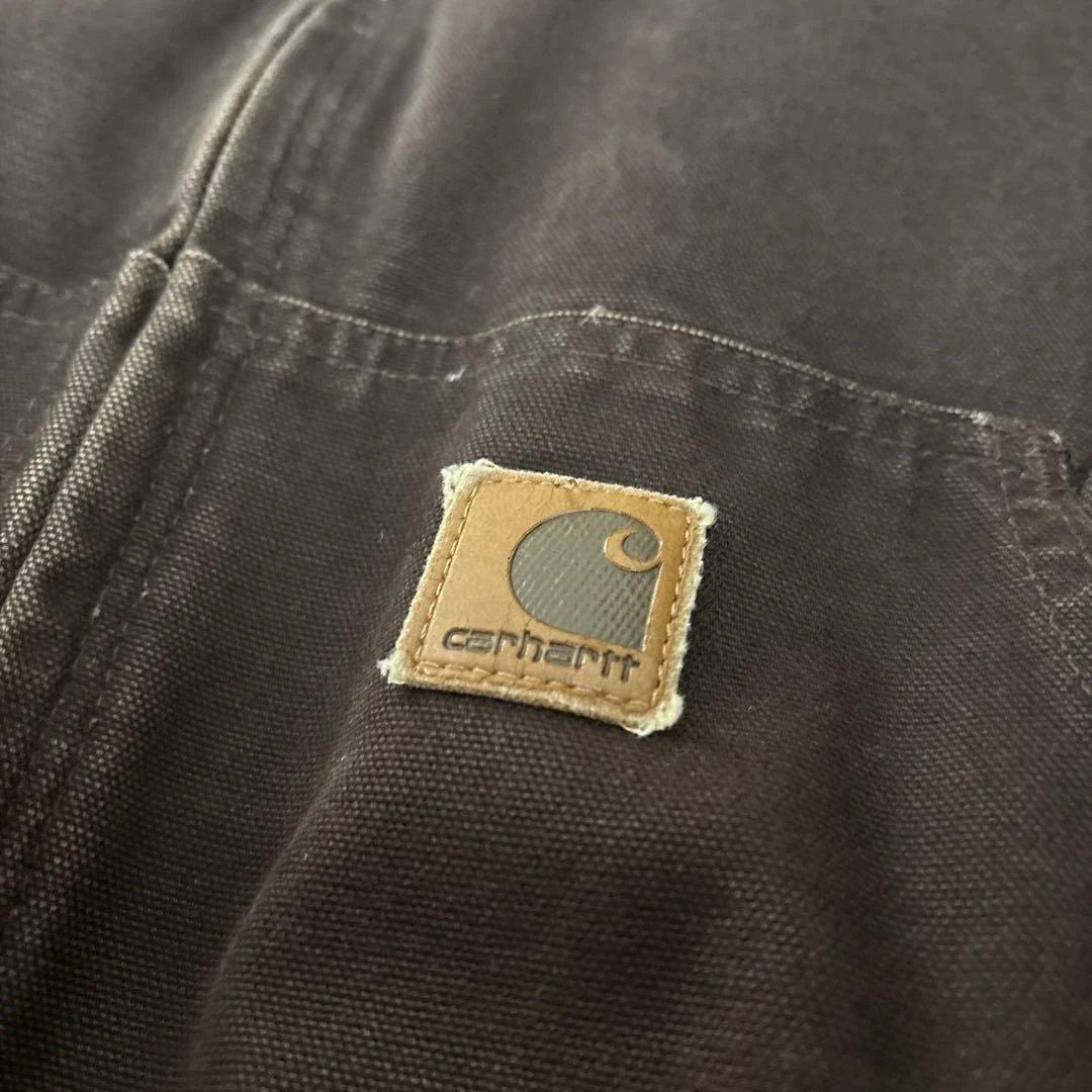 【レア刺繍・お得価格】Carhartt ダークブラウン アクティブジャケットXL