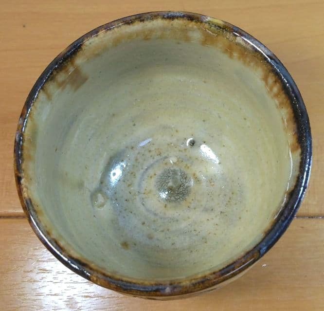 人間国宝 金城次郎 湯呑(魚2匹）栞 共箱(本人書付）壺屋焼 壷屋焼 やちむん