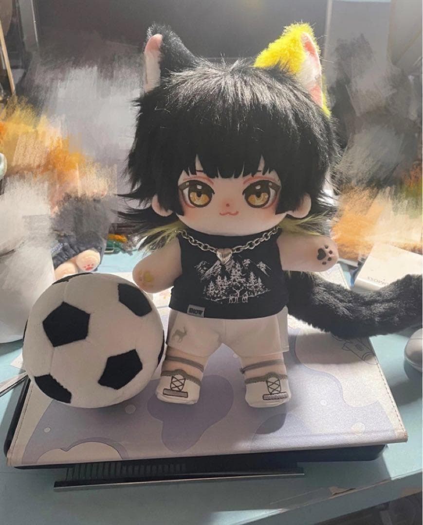 【骨ありヘアセット済♪】着せ替え　ぬいぐるみ 20cm ブルーロック　蜂楽　潔