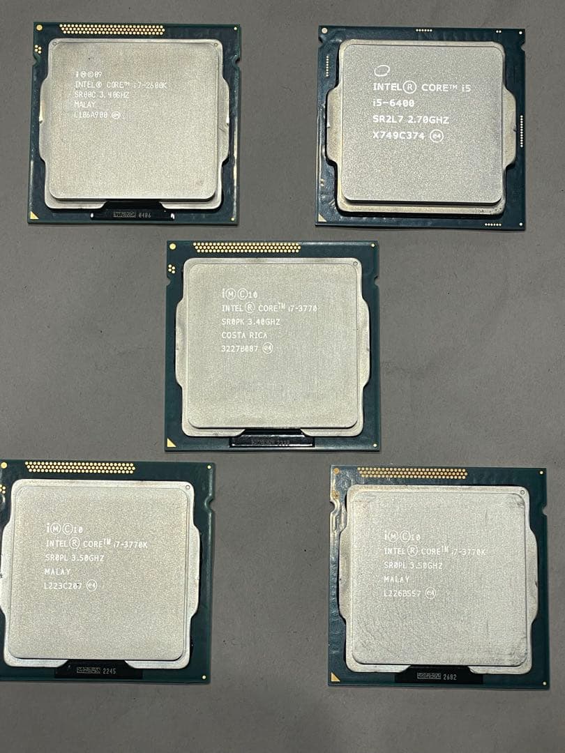 Intel cpu i7-3770k 複数Intel CPU セット 5個