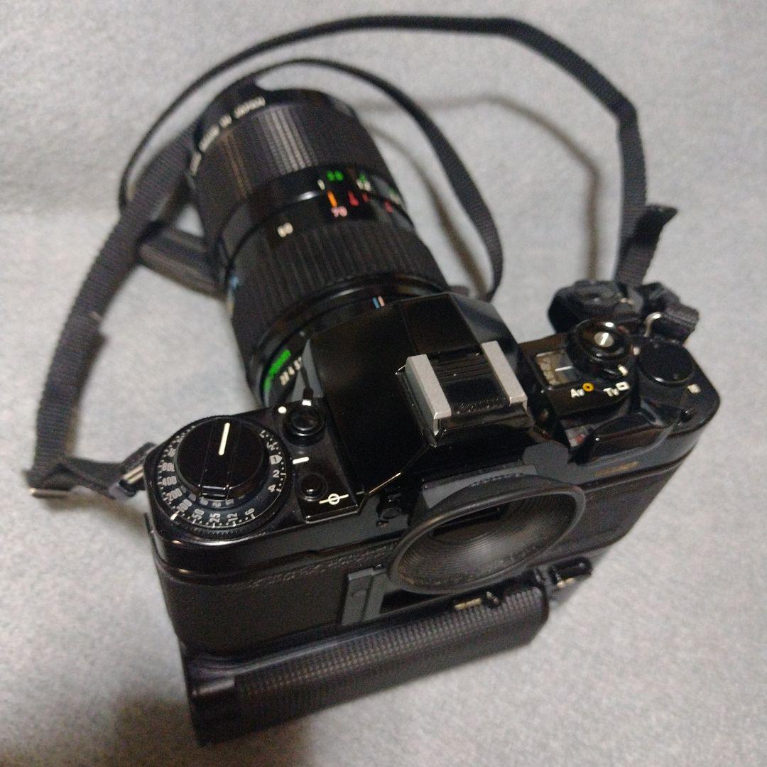 【作動品】Canon A-1 モードラ2個レンズ2個セット　キャノン　電池12本