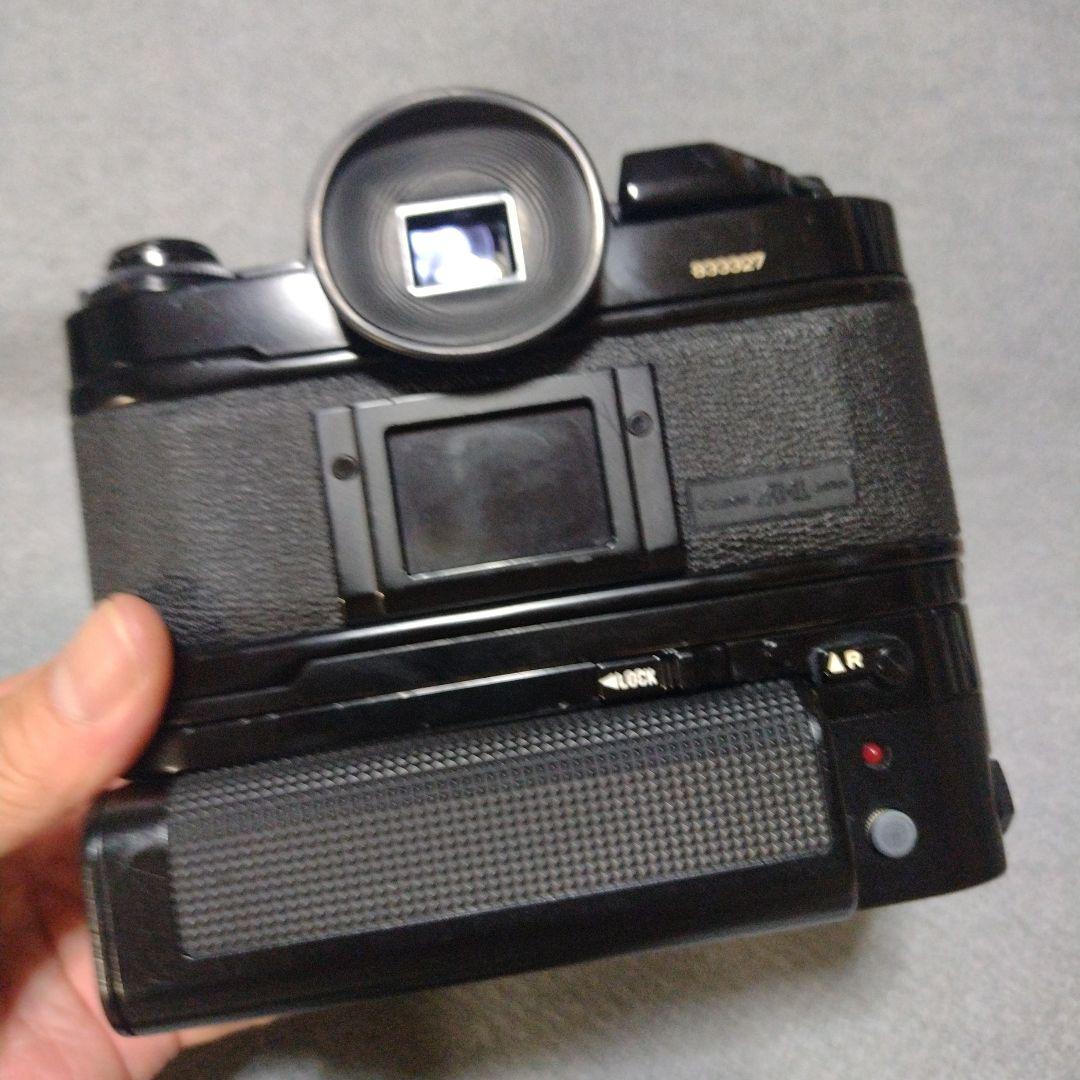 【作動品】Canon A-1 モードラ2個レンズ2個セット　キャノン　電池12本