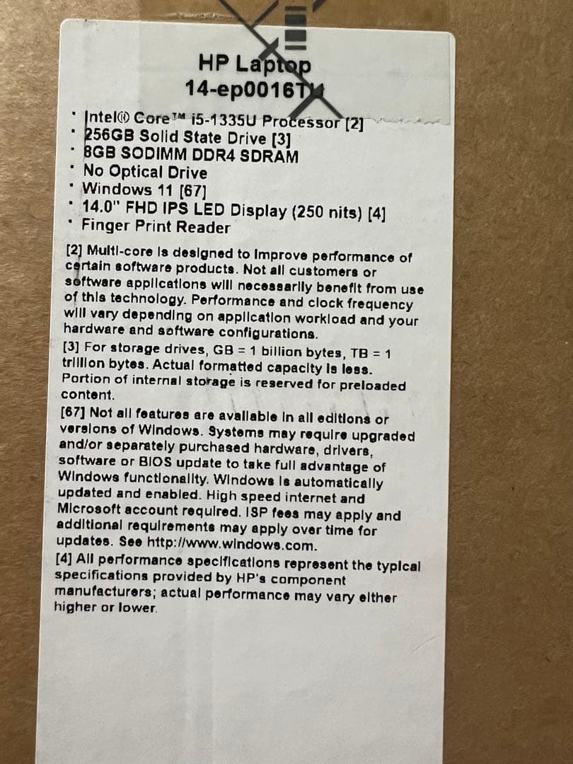 HP 14-ep0016TU G1モデル