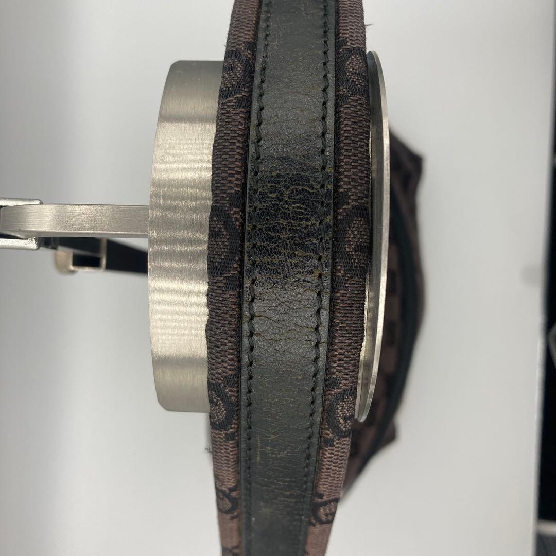 GUCCI グッチ　ワンショルダーバッグ　GGキャンバス　ハンドバッグ　黒