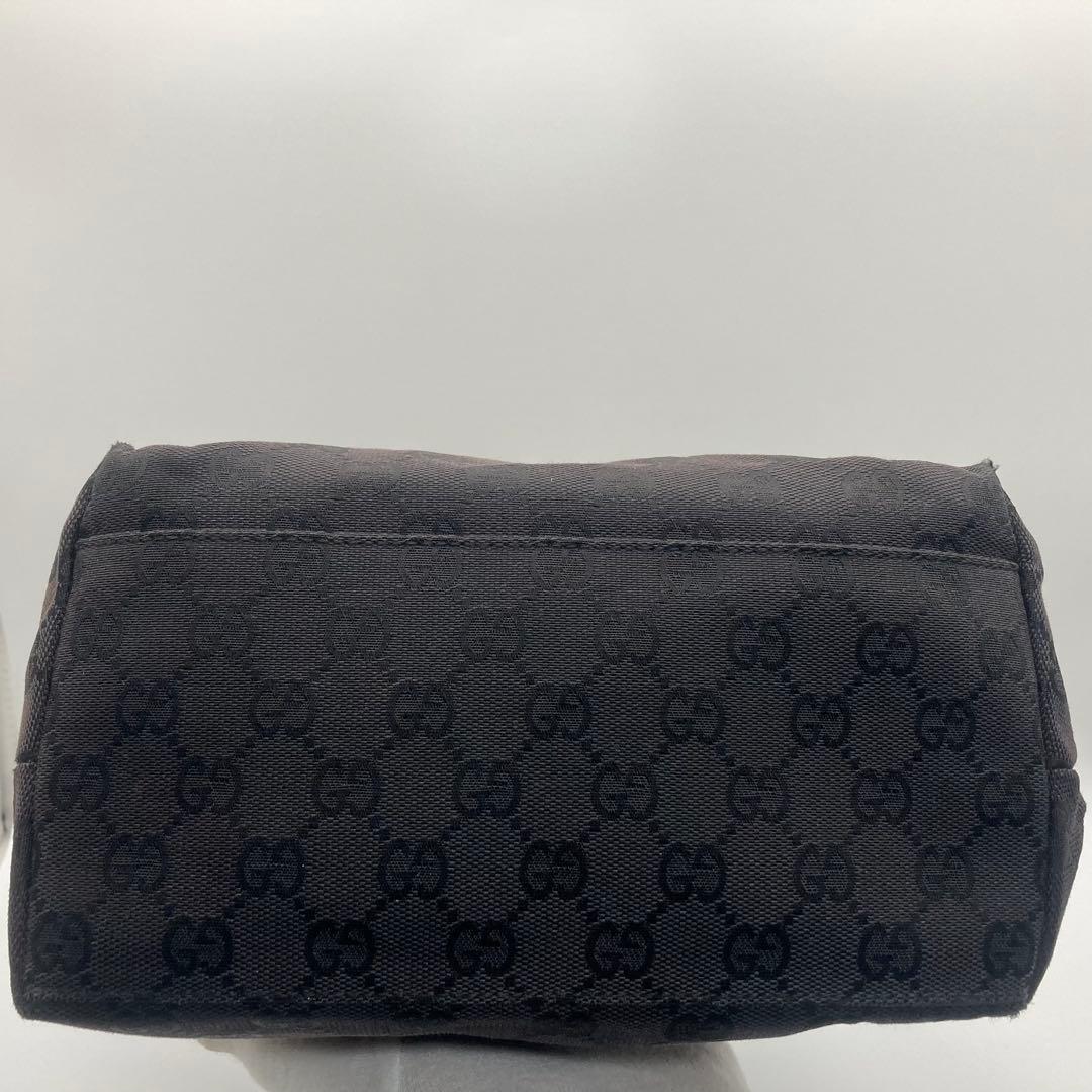 GUCCI グッチ　ワンショルダーバッグ　GGキャンバス　ハンドバッグ　黒
