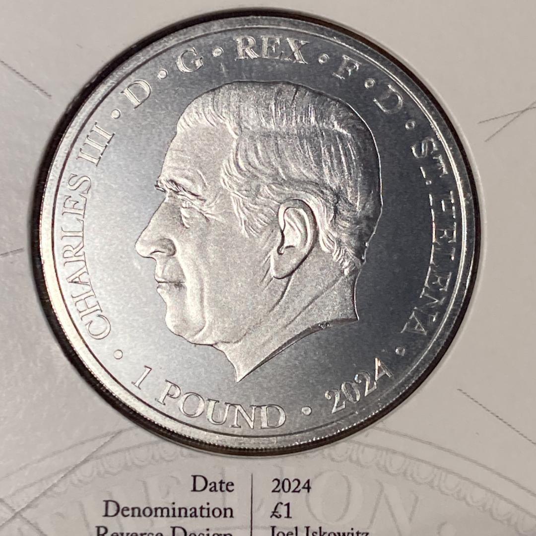 1000枚限定 ウナとライオン 2024 セントヘレナ 妖精の女王 1oz 銀貨