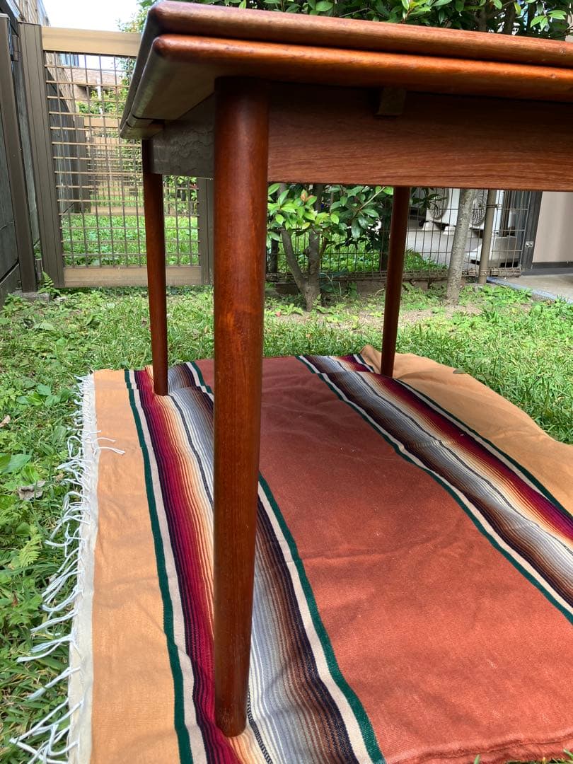 北欧 ビンテージ デンマーク チークエクステンションダイニングテーブル