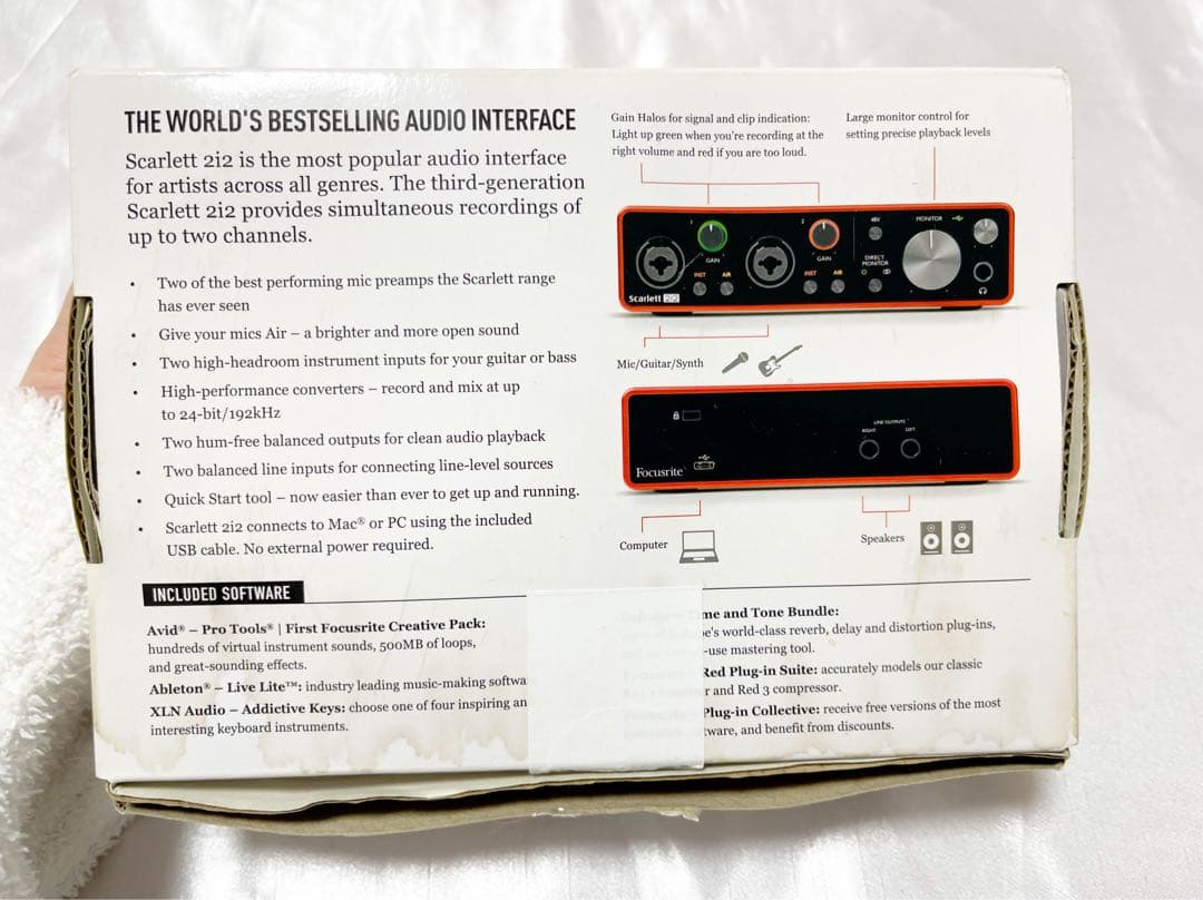 Focusrite Scarlett 2i2 オーディオインターフェース