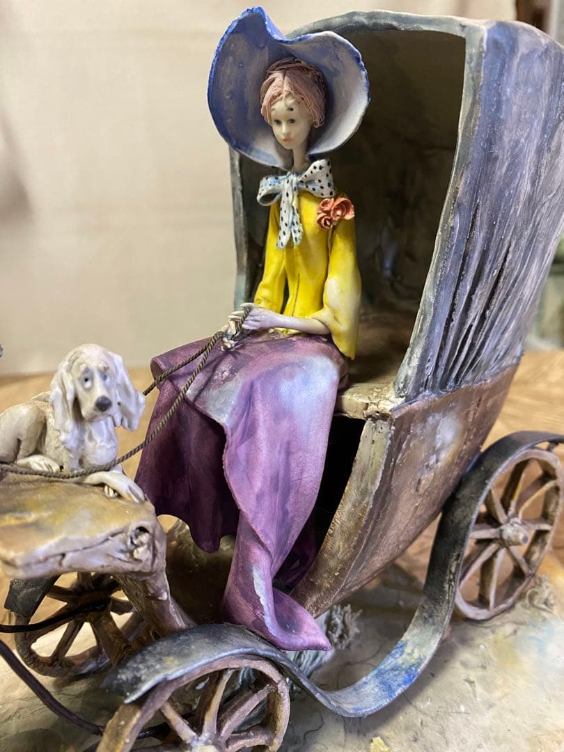 Lo Scricciolo イタリア製　T.Moretto 磁器人形　オブジェ