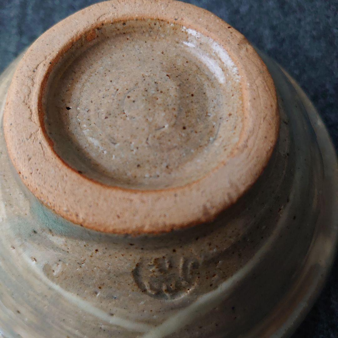 唐津焼 古唐津 茶道具 抹茶茶碗 菓子器 4点 袱紗付き 骨董 食物柄 未使用