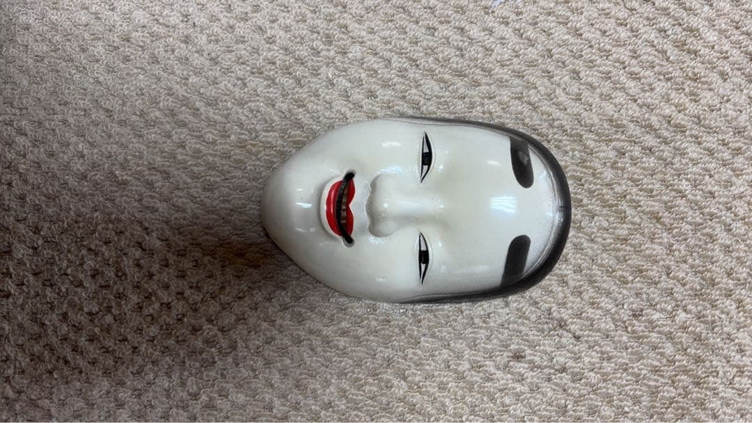 ば*び様 白 黒 能面 鉄製