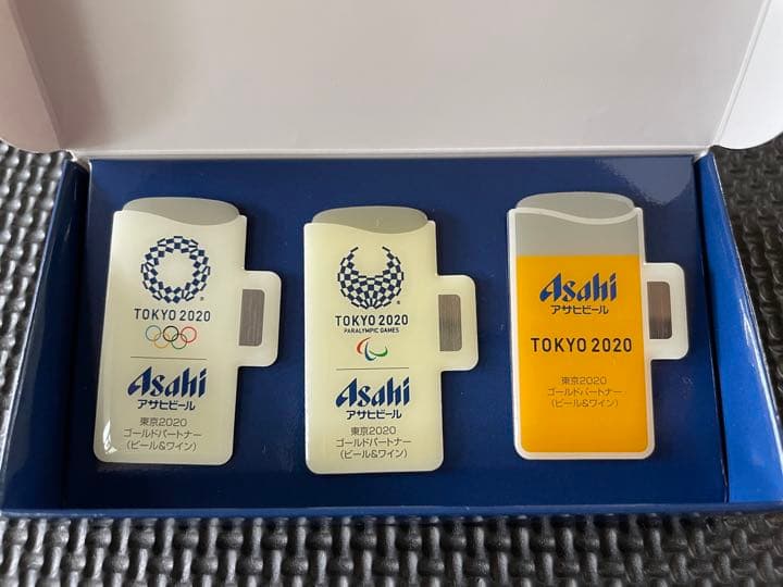 東京 オリンピック　ピンバッジ　アサヒビール　ジョッキ型 3個セット 激レア